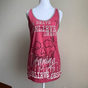 Pink Graphic Tank Top